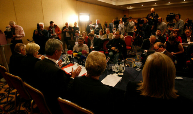 members-of-a-government-appointed-commission-to-inquire-into-child-abuse-addresses-the-media-during-a-press-conference-in-dublin-ireland-wednesday-may-20-2009-a-fiercely-debated-long-delayed-inv