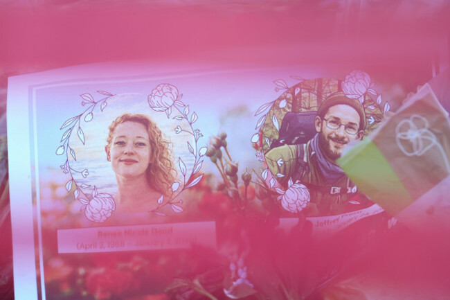 images-of-renee-good-left-and-alex-pretti-who-were-both-shot-and-killed-by-federal-immigration-officers-are-seen-at-a-make-shift-memorial-at-the-site-where-pretti-was-killed-in-minneapolis-wedne